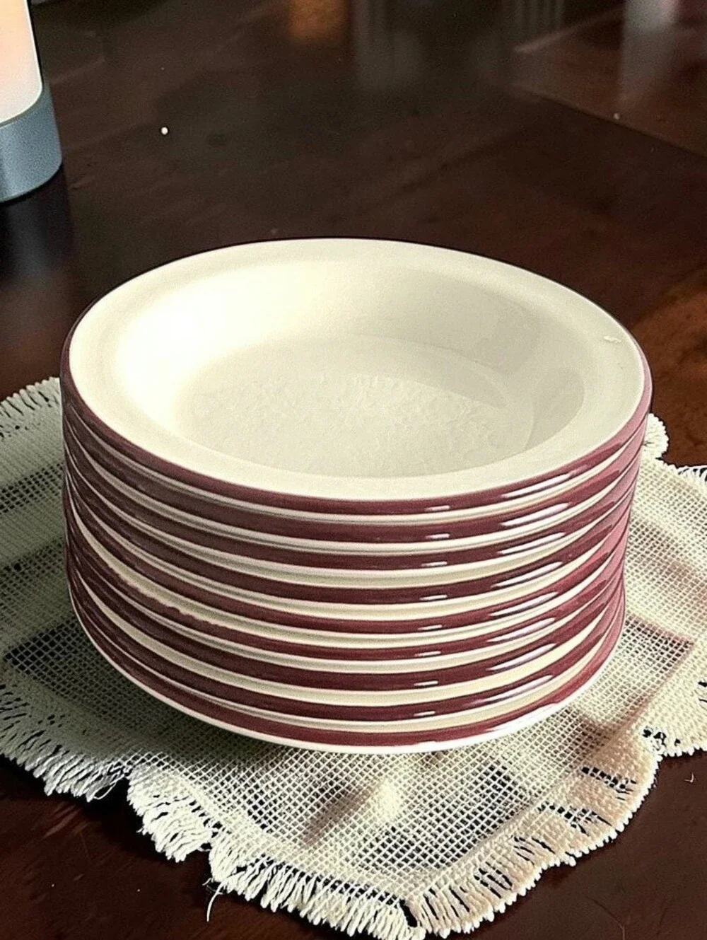 Vintage Steelite England White Butter Pat Plates Ironstone Hotelware Set of 9